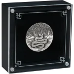 Колекційна срібна монета “Lunar IІІ – Рік Змії” Antiqued Finish 62,2 г 2025 рік - Зображення 2