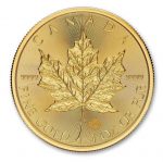 Коллекционная золотая монета "Канадский кленовый лист" 31,1 г