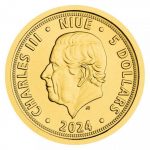 Коллекционная золотая монета «Чешский Лев» 1,24 г 2024 год — изображение 2