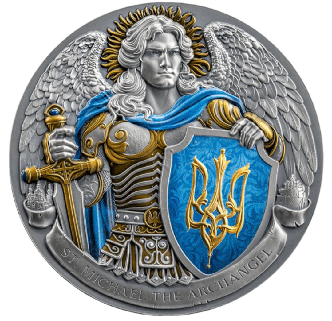 photo_2025-11-02_13-47-41 Колекційна срібна монета "Архістратиг Михаїл" 31,1 г 2024 рік - Зображення 1