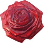 Коллекционная серебряная монета «Красная роза» 31,1 г 2021 год