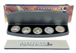 Коллекционный набор серебряных монет «Evolution of the Fighter Plane - Самолеты» 2005 год