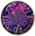 Коллекционная серебряная монета «Кленовый Лист – Июль» 31,1 г 2022 год