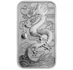 Коллекционный серебряный слиток-монета "Дракон" 31,1 г 2018 год
