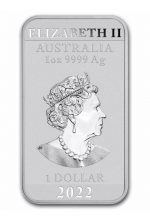 Коллекционный серебряный слиток-монета "Дракон" 31,1 г 2022 год — изображение 2