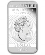 Коллекционный серебряный слиток-монета "Дракон" 31,1 г 2019 год — изображение 2