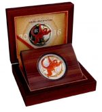 Коллекционная серебряная монета "Год Обезьяны" 31,1 г 2016 год — изображение 2