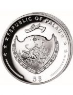 Коллекционная серебряная монета "Год Кролика - YEAR OF THE RABBIT" GILDED 31,1 г 2023 год — изображение 2