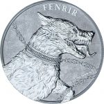 Коллекционная серебряная монета "FENRIR - Фенрир" 31,1 г 2022 год