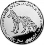 Колекційна срібна монета “Celtic Animals Fox - Лисиця” 31,1 г 2019 рік