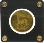 Коллекционная золотая монета "African Springbok" 0,16 г 2019 год