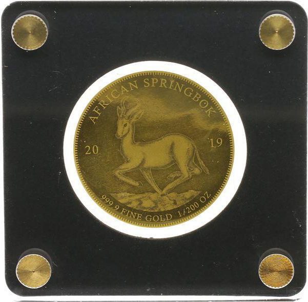 photo_2025-11-07_23-57-47 Коллекционная золотая монета "African Springbok" 0,16 г 2019 год — изображение 1
