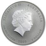 Колекційна срібна монета “Lunar IІ – Рік Бика” 31,1 г 2009 рік - Зображення 2