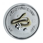 Колекційна срібна монета “Lunar I – Рік Змії” 31,1 г 2001 рік