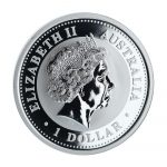 Колекційна срібна монета “Lunar I – Рік Змії” 31,1 г 2001 рік - Зображення 2