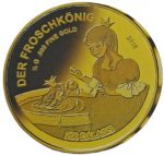 Колекційна золота монета "Казки - Король-Жабеня” 0,5 г 2016 рік