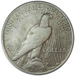 Колекційна срібна монета "PEACE DOLLAR - Мирний Долар" 26,73 г 1922 рік - Зображення 2