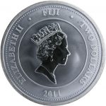 Колекційна срібна монета "Морська черепаха - FIJI TAKU" 31,1 г - Зображення 2