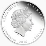 Колекційна срібна монета "Lunar IІ – Рік Мавпи” PROOF 31,1 г 2016 рік - Зображення 3