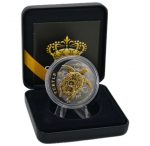Коллекционная серебряная монета "Морская черепаха" Gold Black Empire Edition 31,1 г