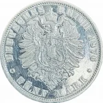 Колекційна срібна монета “5 марок - Альберт” Саксонія 27,77 г 1876 рік - Зображення 2