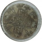 Коллекционная серебряная монета "4 шиллинга (2 флорины)" 22,63 г 1887-1890 годы — изображение 3