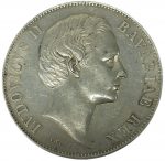 Колекційна срібна монета "1 талер" Людвіг II 18,5 г 1866-1871 роки Патрона