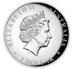 Коллекционная серебряная монета "Кенгуру" HIGH RELIEF PROOF 31,1 г 2011 год — изображение 3