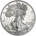 Коллекционная серебряная монета "Американский Орел Liberty" 31,1 г 2003 год