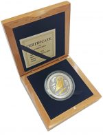 Колекційна срібна монета “Афінська Сова - GILDED” 31,1 г 2019 рік