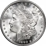 Колекційна срібна монета "Morgan Dollars (Морган)" 26,73 г 1890 рік