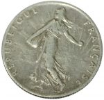 Колекційна срібна монета “50 сантимів - Сіячка” 2,5 г 1916 рік