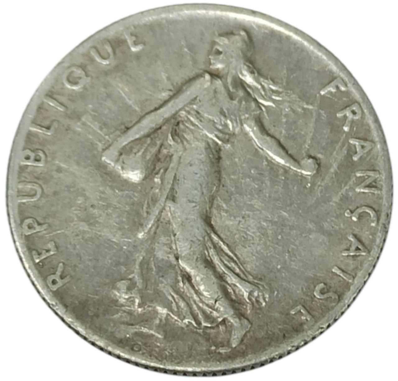 d0596e67-64ed-4393-b53b-b3327522be7c Колекційна срібна монета “50 сантимів - Сіячка” 2,5 г 1916 рік - Зображення 1