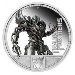 Коллекционная серебряная монета "Трансформеры - Мегатрон" 31,1 г 2009 год
