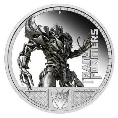 d6b0bdb8-0444-4688-871f-654a4ab66499 Коллекционная серебряная монета "Трансформеры - Мегатрон" 31,1 г 2009 год — изображение 1