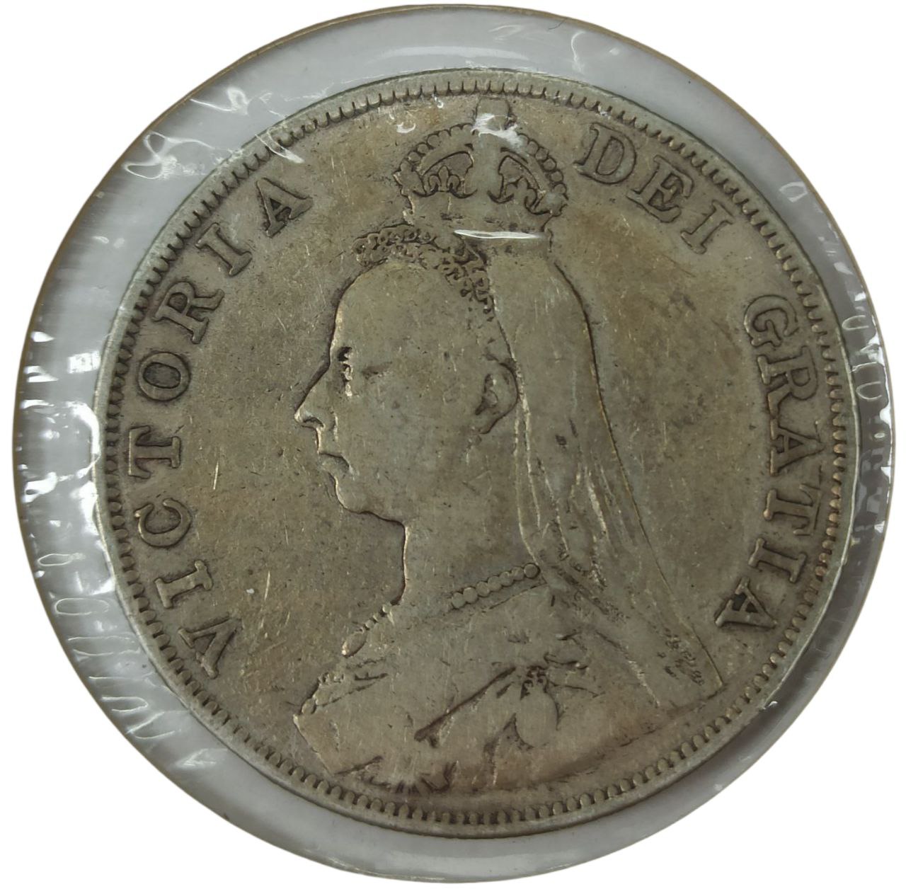 dd5085e2-4136-4c87-81da-4e5ec5fa124c Коллекционная серебряная монета "4 шиллинга (2 флорины)" 22,63 г 1887-1890 годы — изображение 1