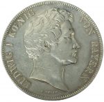 Коллекционная серебряная монета "1 гульден" 10,6 г 1839 год