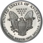 Коллекционная серебряная монета "Американский Орел Liberty" 31,1 г 1991 год — изображение 2