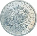 Колекційна срібна монета “5 марок - 200-річчя коронації Фрідріха I” 27,77 г 1901 рік - Зображення 2