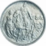 Колекційна срібна монета “1 крона - Міленіум” 5 г 1896 рік - Зображення 2