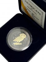 Колекційна срібна монета “Афінська Сова” GILDED 31,1 г 2022 рік - Зображення 3