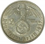 Колекційна срібна монета “2 марки” 8 г 1936-1939 роки - Зображення 2