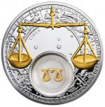 Колекційна срібна монета “Терези” GILDED 28,28 г 2013 рік