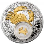 Колекційна срібна монета “Рак” GILDED 28,28 г 2013 рік
