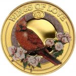 Колекційна золота монета “Wings of Love - Крила кохання” 1,24 г 2003 рік