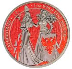 Колекційна срібна монета «Британія і Германія» RED серія Алегорія 31,1 г 2019 рік