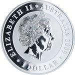 Колекційна срібна монета "Коала" GILDED 31,1 г 2009 рік - Зображення 3