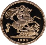 Колекційна золота монета "Соверен" PROOF 7,988 г 1999 рік