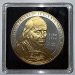 Колекційна срібна монета "Liberty - Бенджамін Франклін" GILDED 26,73 г 2006 рік
