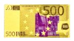 Колекційна золота монета "500 євро" 0,06 г